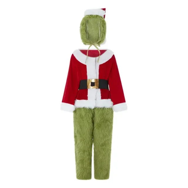 Costume de cosplay unisexe tendance au motif du Grinch