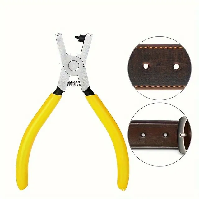 High precision punching pliers with 2mm holes for watches, tapes, shoelaces and sandals - durable carbon steel tool