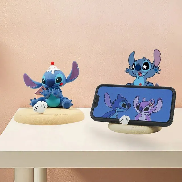Suport drăguț pentru telefon în formă de Stitch și Angel