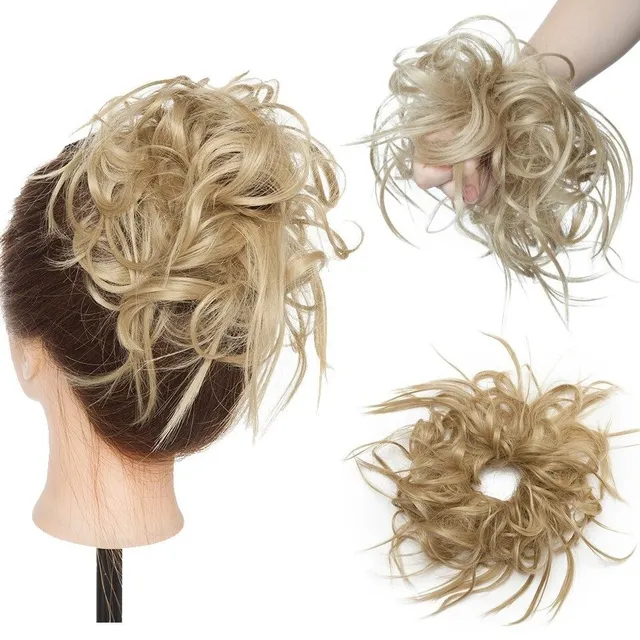 Postiche pour cheveux - chignon avec élastique