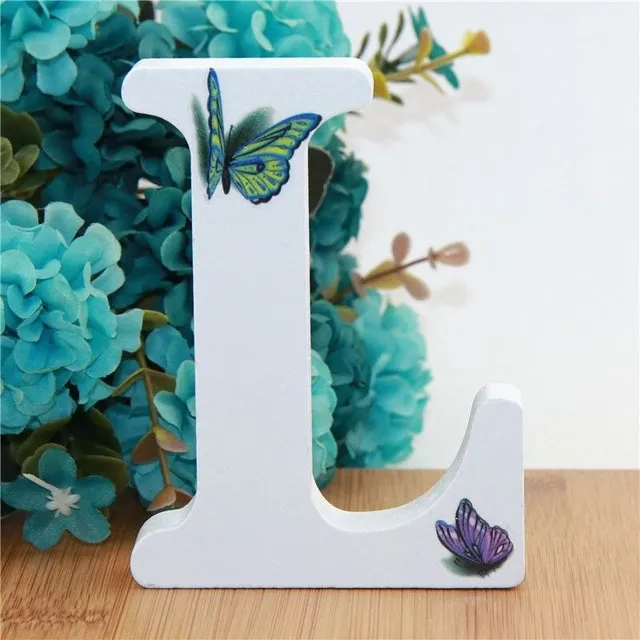 Decorative wooden letter butterfly K Tama dekorativni-drevene-pismeno-s-motyly-l
