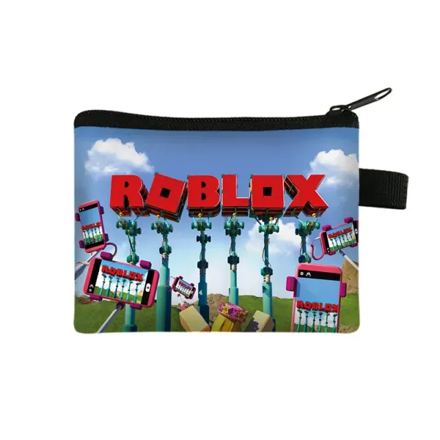 Unisex children's zipper wallet with themes of popular Roblox characters