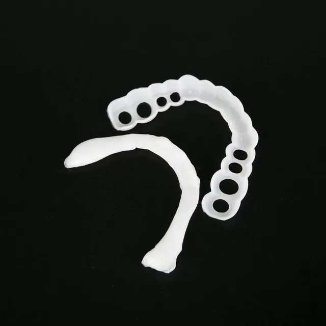Trendová silikónová zubná protéza s moderným úložným boxom Johnson