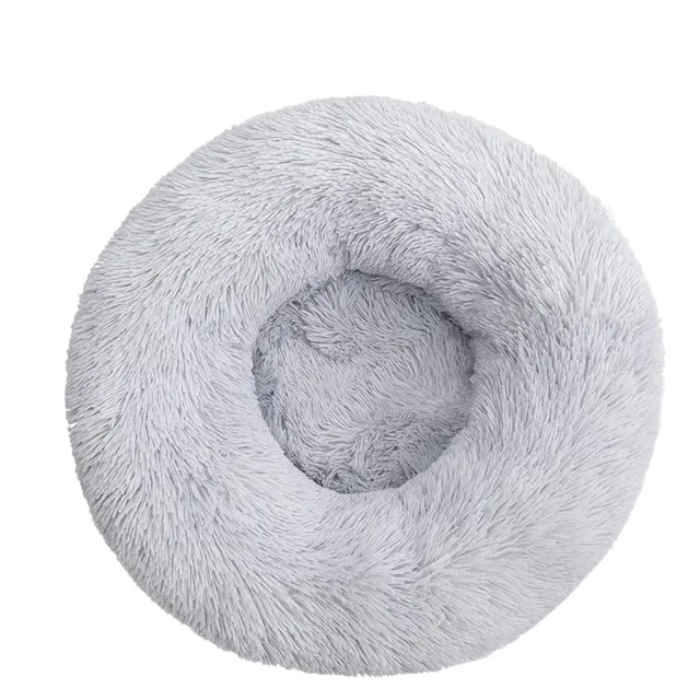 Round hairy bed for dogs and cats 40 cm