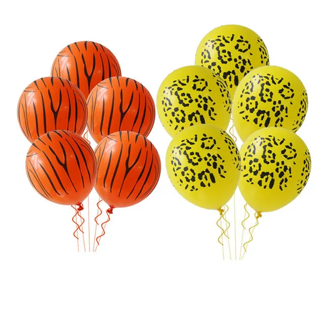 Set nafukovacích balónikov a nafukovacích čísel s témou safari