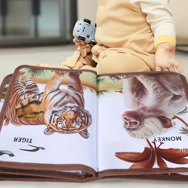 Libro interattivo tattile con animali per bambini