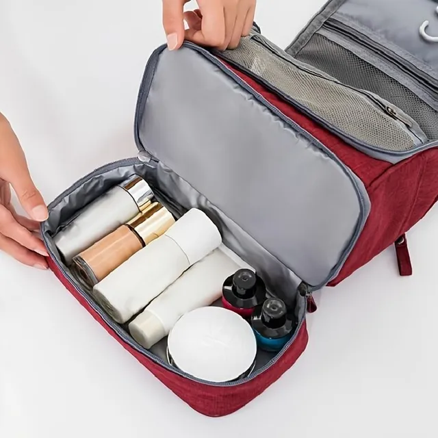 Geantă de călătorie pentru cosmetice - Separare uscată și umedă, Toc de toaletă portabil, Geantă de cosmetice, Set pentru spălare și îngrijire în călătorii