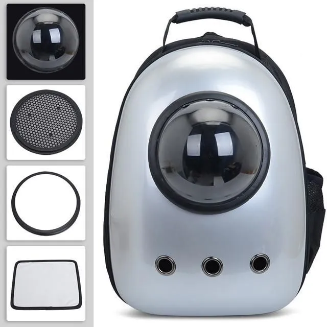 Backpack for cats a-white-3 see-picture