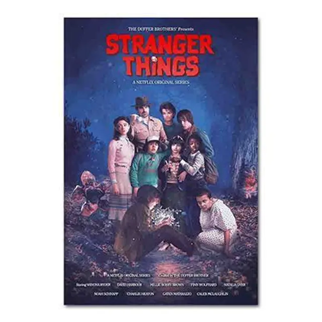 Stylový plakát na motivy seriálu Stranger Thing 7 30 X 20 cm