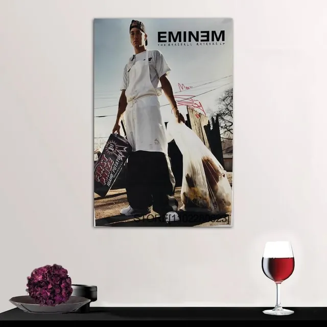 Poster pe pânză cu motivul rapperului preferat EMINEM - diferite dimensiuni