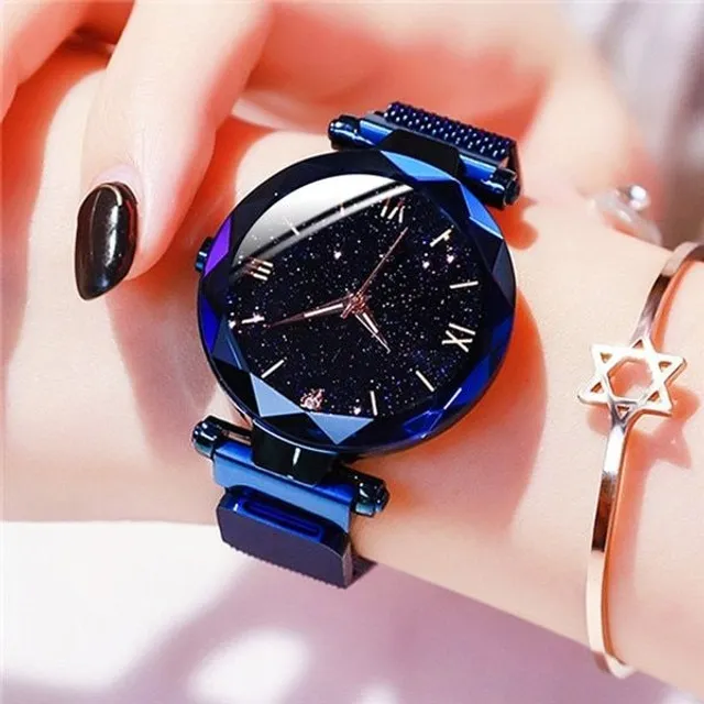 Ladies luxury watch with night sky design