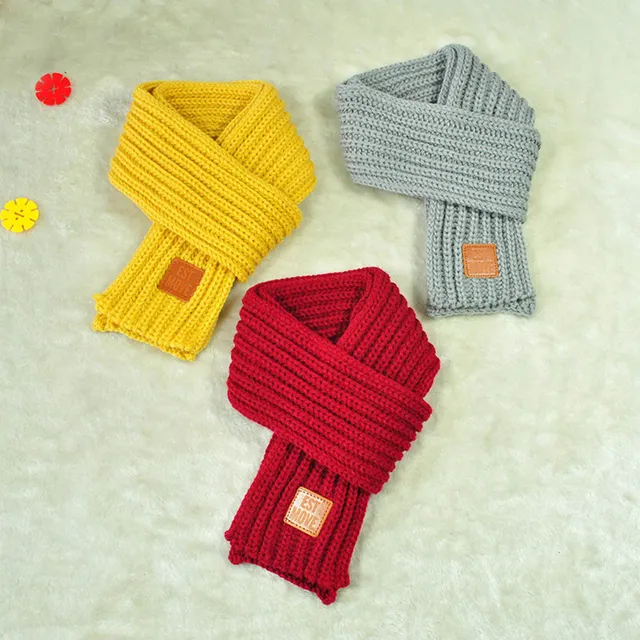 Baby knitted scarf - 7 colours