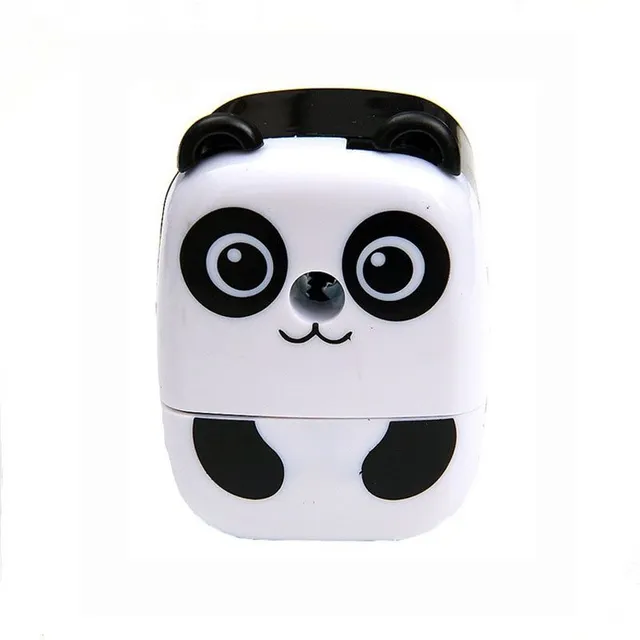 School pencil sharpener with cute animal motif