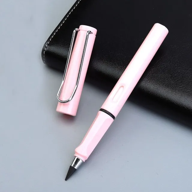 Nowoczesny stylowy jednokolorowy trend niekończący się długopis z minimalistycznym detal