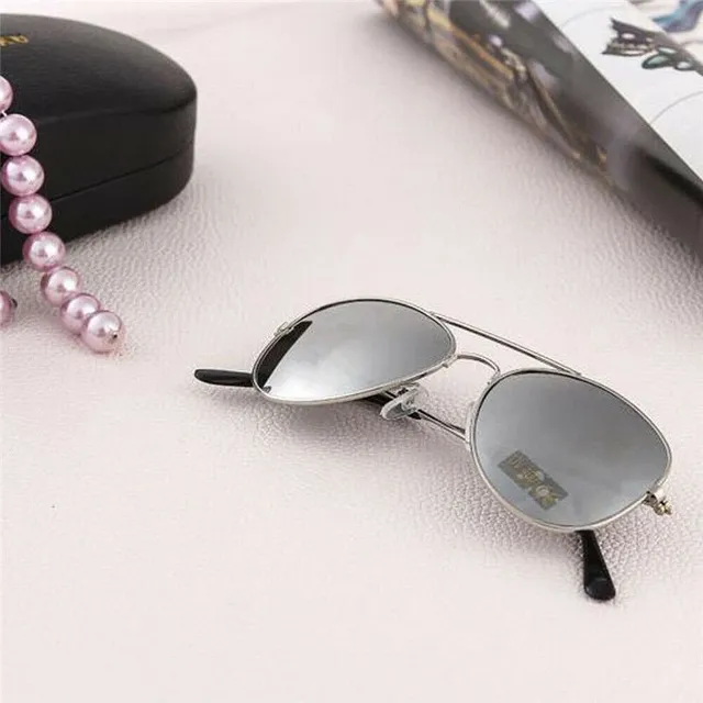 Kids modern stylish original trendy pilot glasses with tinted lenses Maria