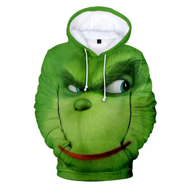 Unisex stylish hoodie Grinch with hood