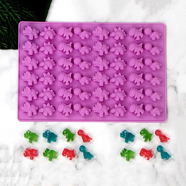 Silicone mould with dinosaurs