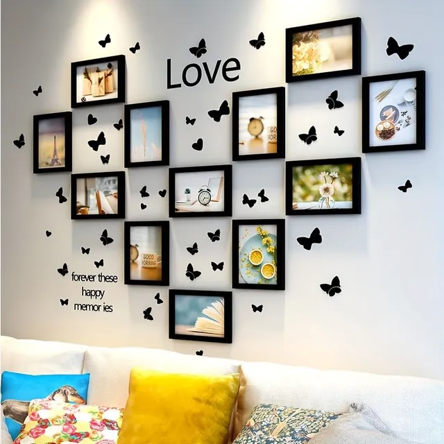 12pcs Creative Frames for Photos - Wall Portfolio - Living Room Decoration