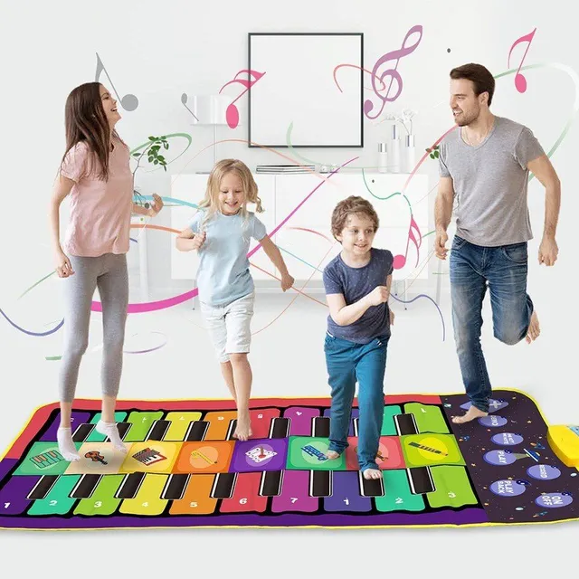 Multifunctional music learning mat for children