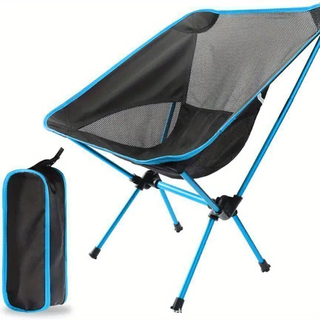 Scaun pliabil ușor și compact - Ideal pentru aventuri în aer liber, drumeții, pescuit și picnic