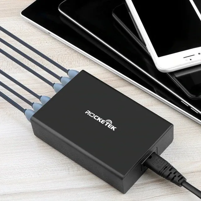 Încărcător Quick Charge cu 6 porturi USB