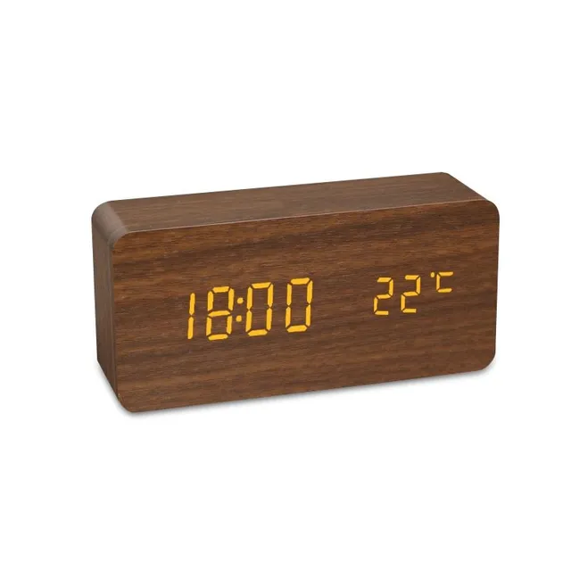 Design multifunction clock (brick-shaped, with rounded edges)