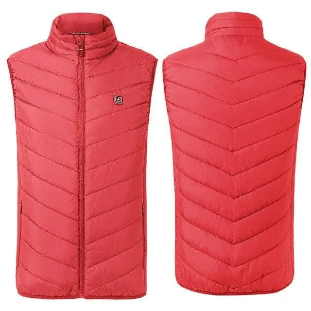 4 colors Unisex electric heated USB heat warm fabric winter vest