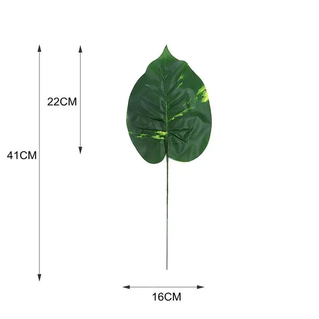 Artificial decorative leaves for vase