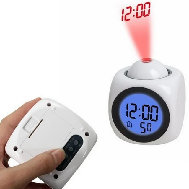 Zegar alarmowy z projekcją czasu do sufitu