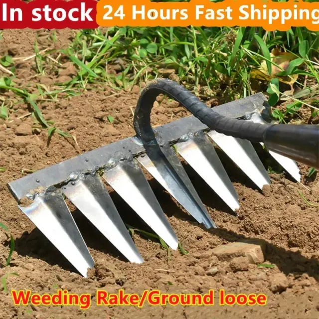 Hoe Rake Rake Agricultural weeders Turning loose soil Artefact Nail Rake Artefact Gates Agricultural tools