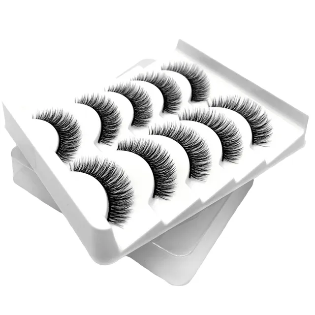Artificial eyelashes 5 pairs 3D 4 Christeen umele-nalepovaci-rasy-5-paru-3d-4