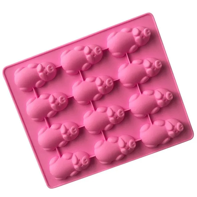 Silicone mould of piggy bank