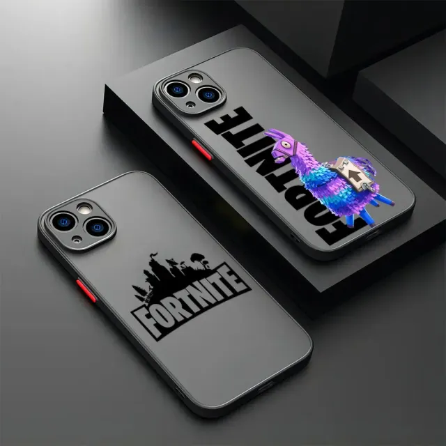 Trends transparent cover for iPhone phones with motifs from the favorite Fortnite game