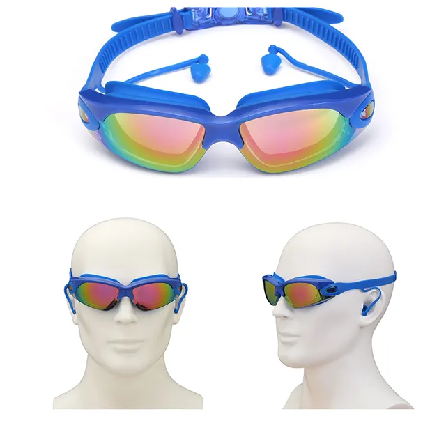 Stylové plavecké brýle s ucpávkami do uší + nosní svorka