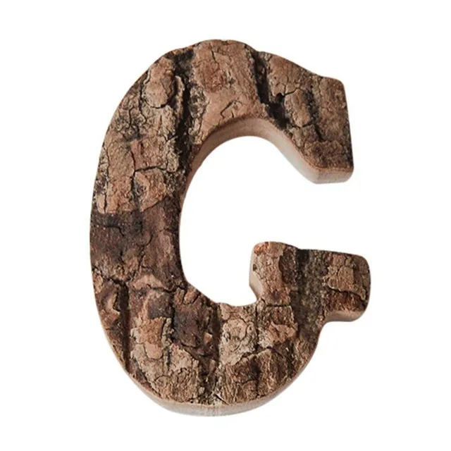 Dekoracyjna drewniana litera C475