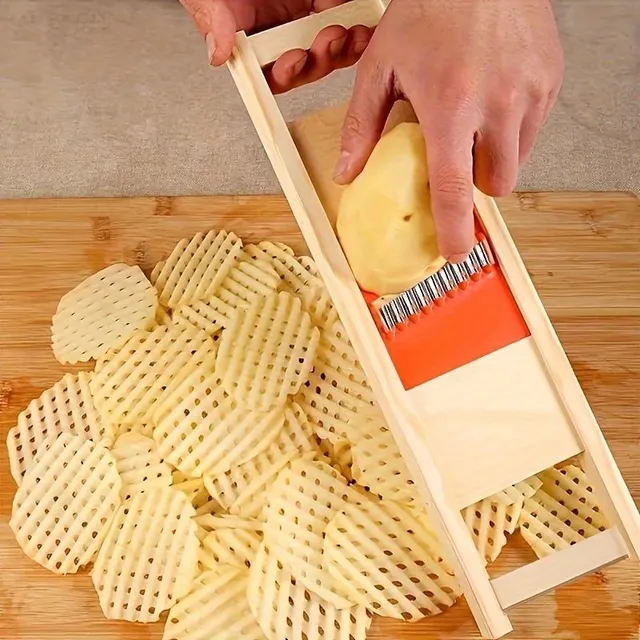 Manual potato slicer for French fries