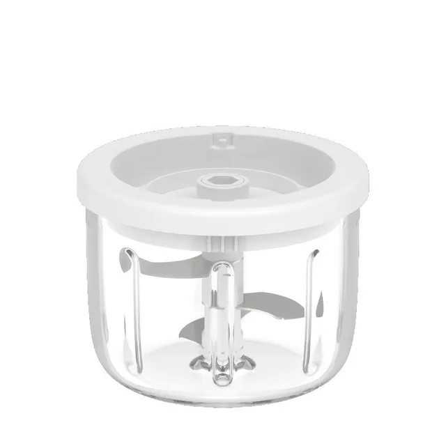 Stainless steel electric mini food crusher (350 ml) - USB charging
