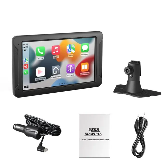 Navigație tactilă de 7" cu Android Auto wireless și MirrorLink, GPS, Wi-Fi și RDS, rezoluție înaltă