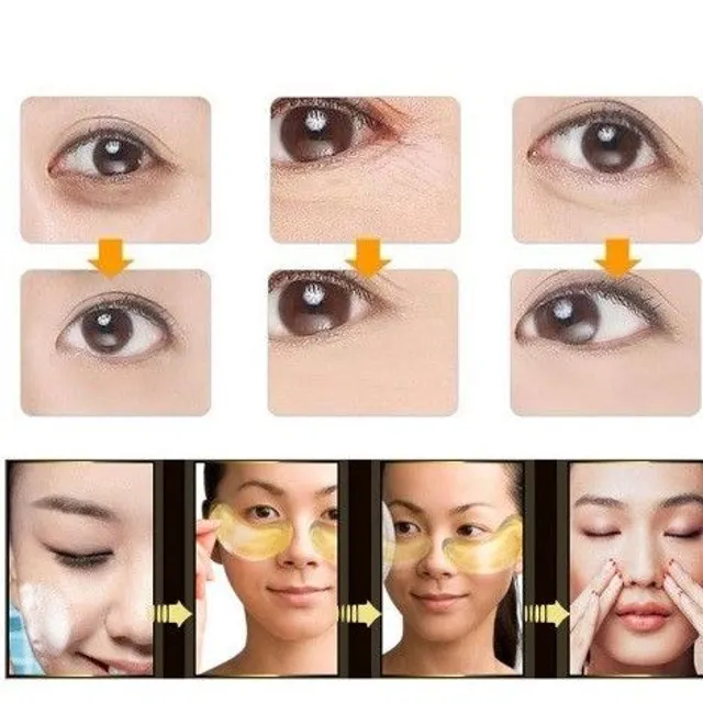 Golden collagen eye mask - 10 packs