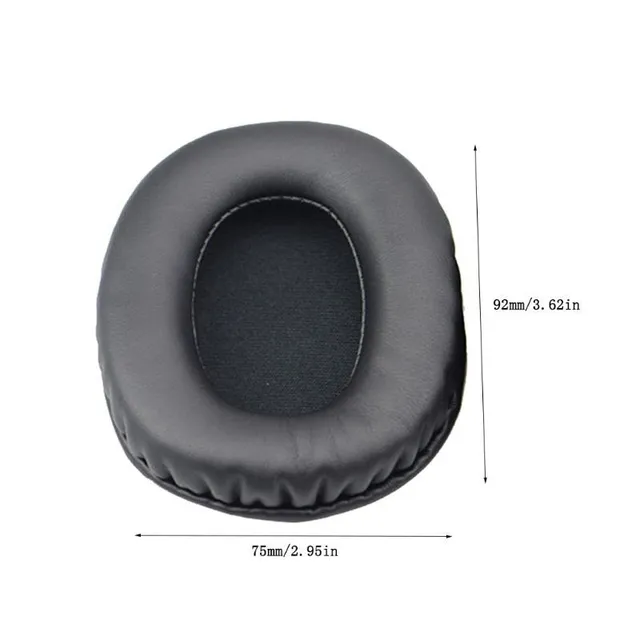 Spare earrings for headphones in black color (Black)