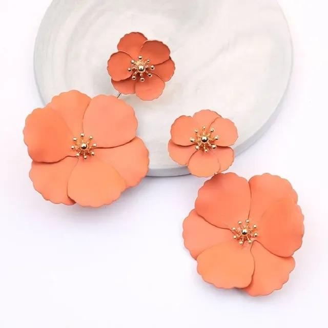 Women's flower earrings J189