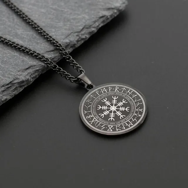 Amulet stilat pentru bărbați cu rune