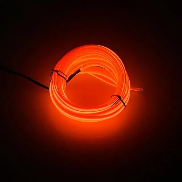 LED USB światła samochodowe orange