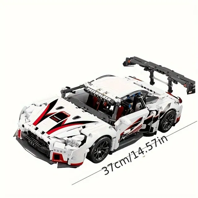 Set de construcție 1209 piese - Conceptul mașinii sport albe Super Racing