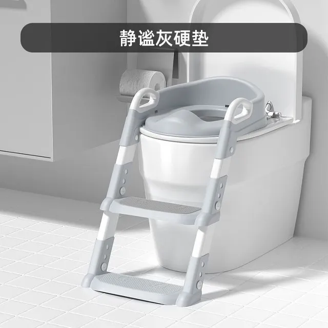 Infant Folding Potty Training Chair Urinal Backrest Chair with Adjustable Ladder Chair Safe Toilet Chair for Infant Toddlers