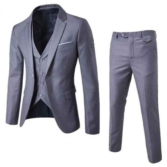 Men's luxury suit grey Erasmo