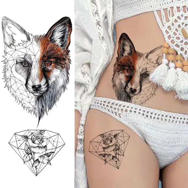 Beautiful color temporary tattoo