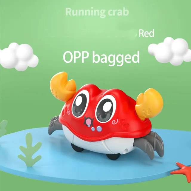 Interactive pulling crabs for children - realistic climbing, durable plastic