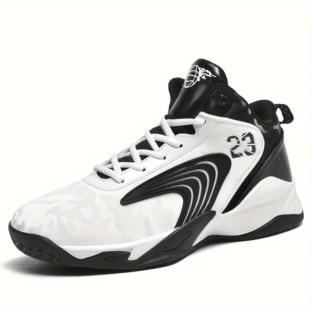 Men's Trends High Basketball Shoes, Comfortable Slippery Sneakers For Outdoor Activities Men's