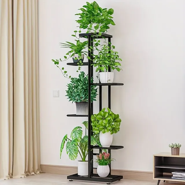 1 pc Flower stand with storage space, shelf and plant organizer